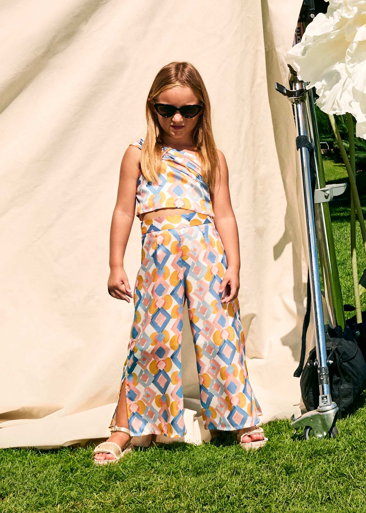 Set pantaloni imprimeu fetita
