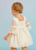 Rochita bebe tul broderie dantela