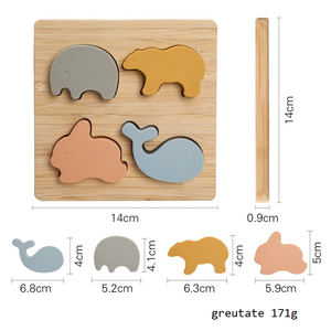Set bebe bine-ai-venit Puzzle Animale